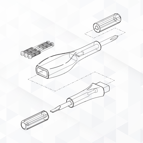 Standard Eyeglass dimensions and sketch